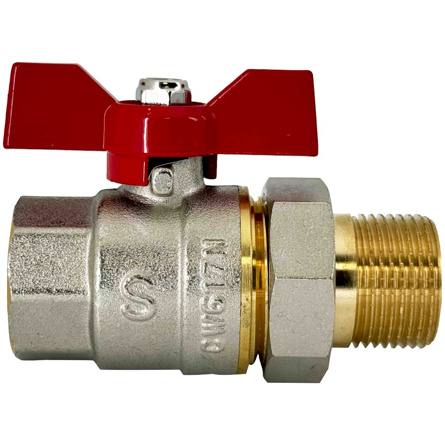 Kulový kohout se šroubením voda 1/2