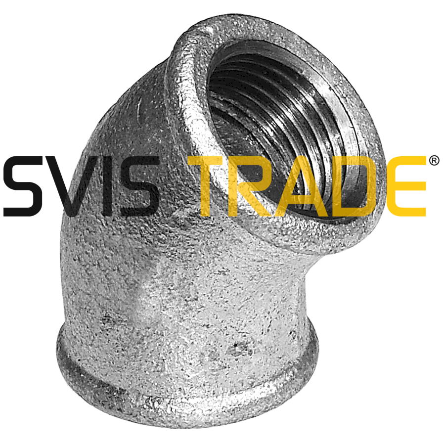 9537-fp120 Pozinkované koleno 45st 4