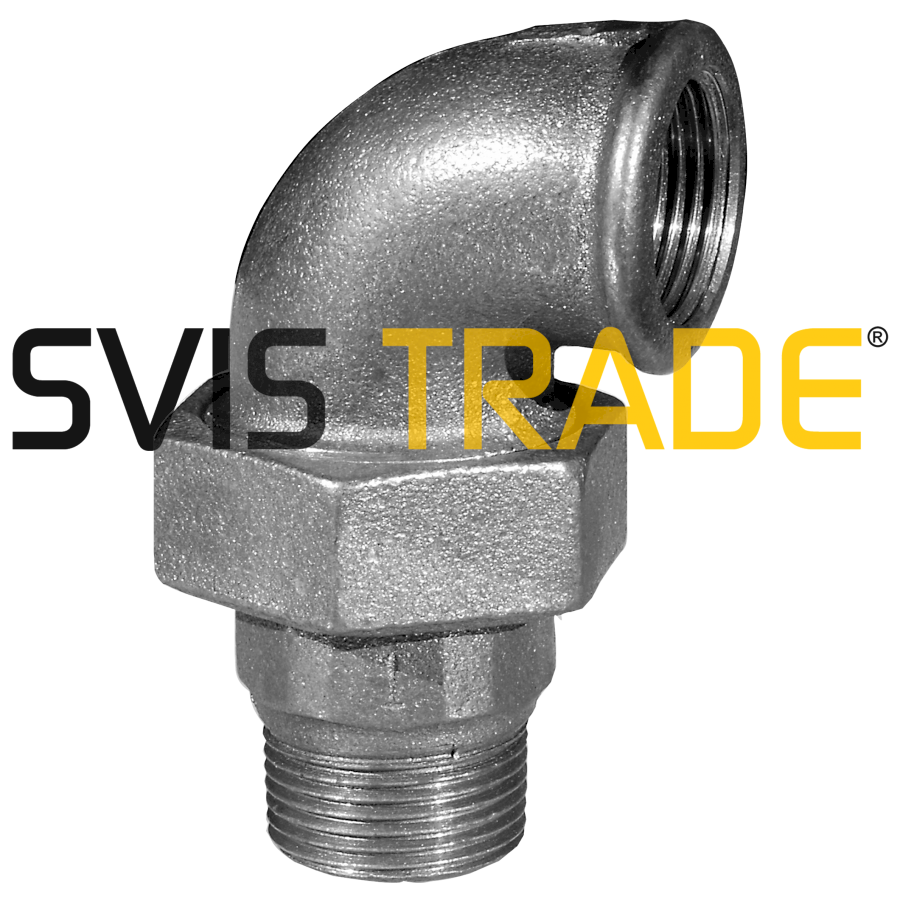 Černé šroubení rohové 1/2